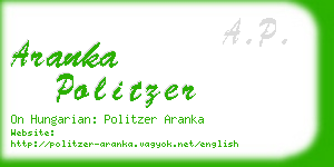 aranka politzer business card
